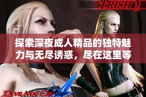 探索深夜成人精品的独特魅力与无尽诱惑，尽在这里等你发现