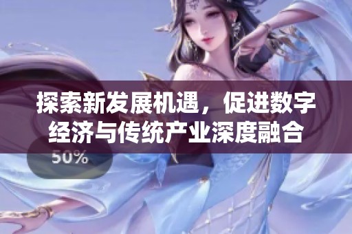 探索新发展机遇，促进数字经济与传统产业深度融合