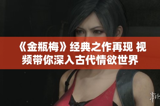 《金瓶梅》经典之作再现 视频带你深入古代情欲世界