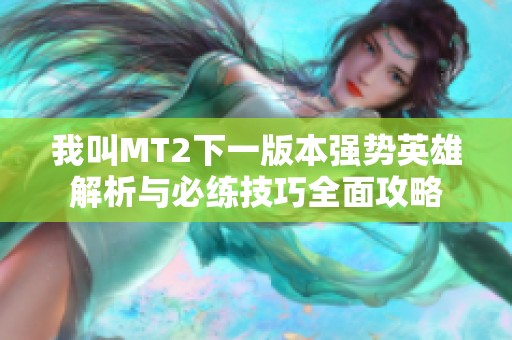 我叫MT2下一版本强势英雄解析与必练技巧全面攻略