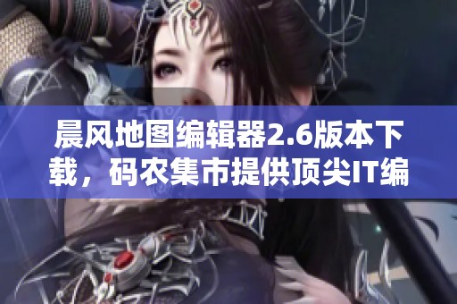 晨风地图编辑器2.6版本下载，码农集市提供顶尖IT编程学习资源分享