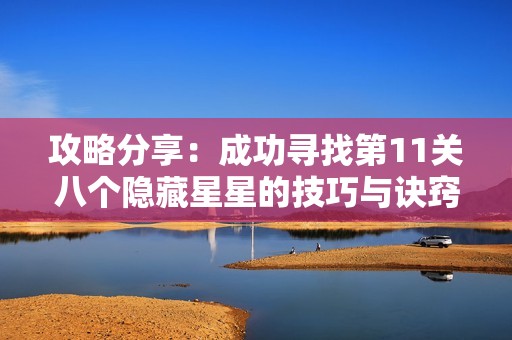 攻略分享：成功寻找第11关八个隐藏星星的技巧与诀窍大揭秘