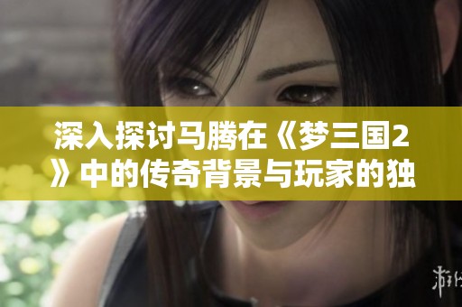 深入探讨马腾在《梦三国2》中的传奇背景与玩家的独特体验