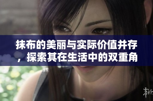 抹布的美丽与实际价值并存，探索其在生活中的双重角色