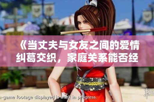 《当丈夫与女友之间的爱情纠葛交织，家庭关系能否经受住考验》