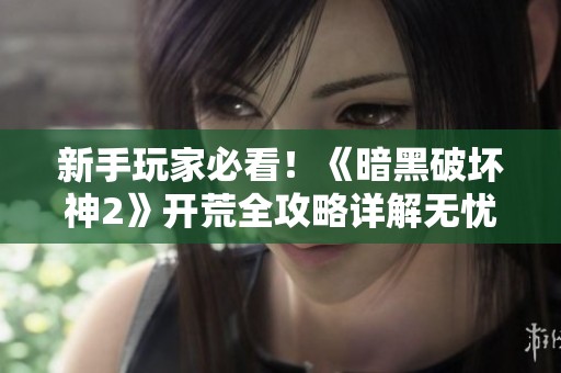 新手玩家必看！《暗黑破坏神2》开荒全攻略详解无忧冲级之路