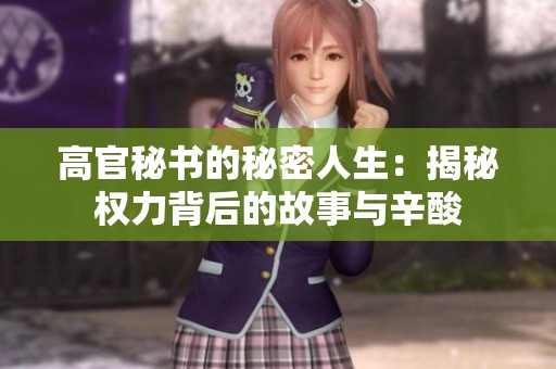 高官秘书的秘密人生：揭秘权力背后的故事与辛酸