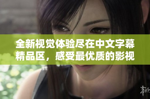 全新视觉体验尽在中文字幕精品区，感受最优质的影视字幕享受