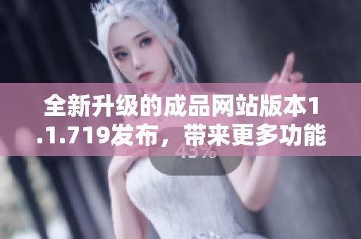 全新升级的成品网站版本1.1.719发布，带来更多功能与优化体验