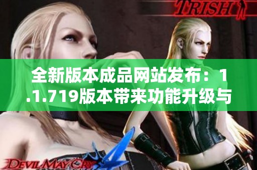 全新版本成品网站发布：1.1.719版本带来功能升级与用户体验改善