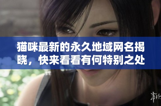 猫咪最新的永久地域网名揭晓，快来看看有何特别之处