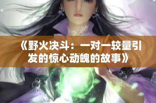 《野火决斗：一对一较量引发的惊心动魄的故事》