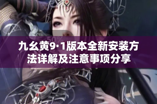 九幺黄9·1版本全新安装方法详解及注意事项分享