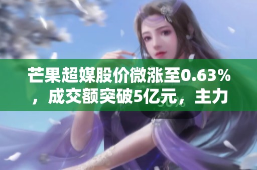 芒果超媒股价微涨至0.63%，成交额突破5亿元，主力资金未显控盘迹象