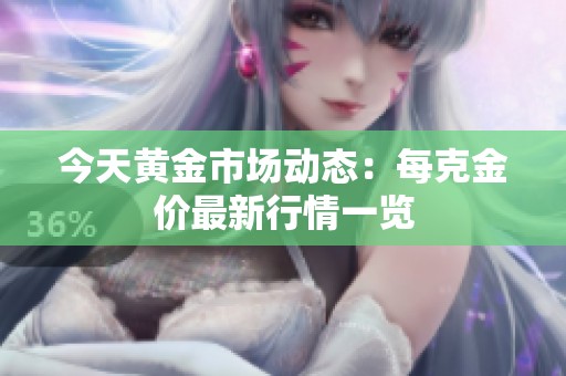 今天黄金市场动态：每克金价最新行情一览