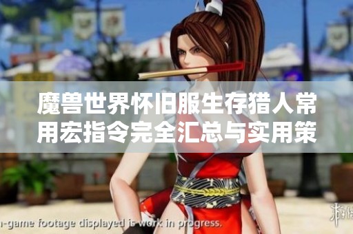 魔兽世界怀旧服生存猎人常用宏指令完全汇总与实用策略