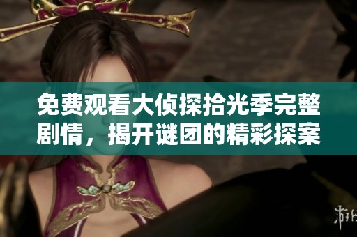 免费观看大侦探拾光季完整剧情，揭开谜团的精彩探案之旅