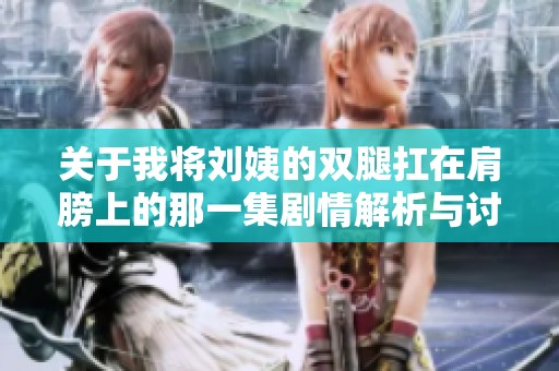 关于我将刘姨的双腿扛在肩膀上的那一集剧情解析与讨论