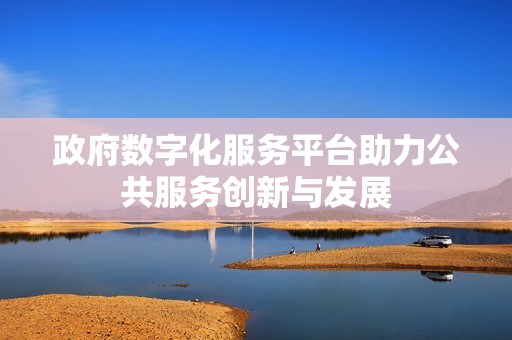 政府数字化服务平台助力公共服务创新与发展