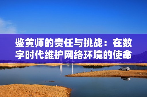 鉴黄师的责任与挑战：在数字时代维护网络环境的使命解读