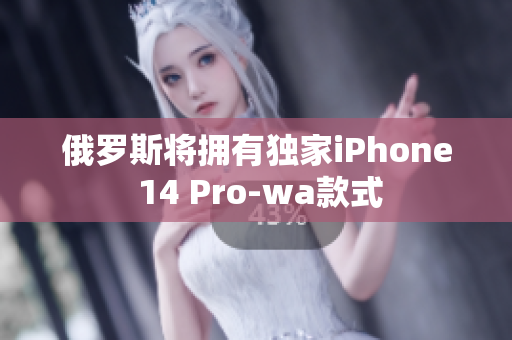 俄罗斯将拥有独家iPhone 14 Pro-wa款式