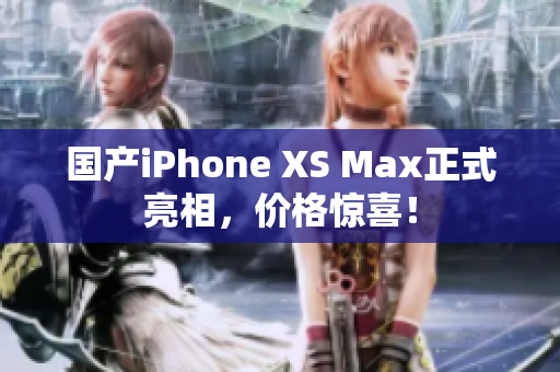 国产iPhone XS Max正式亮相，价格惊喜！
