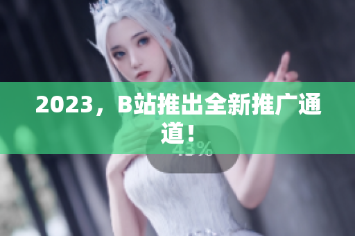2023，B站推出全新推广通道！