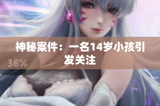 神秘案件：一名14岁小孩引发关注