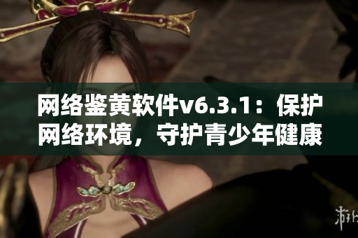 网络鉴黄软件v6.3.1：保护网络环境，守护青少年健康成长