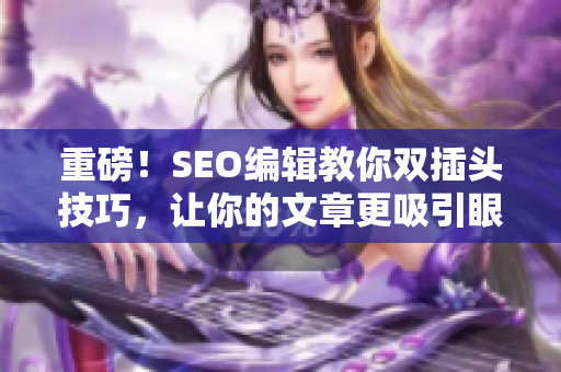 重磅！SEO编辑教你双插头技巧，让你的文章更吸引眼球