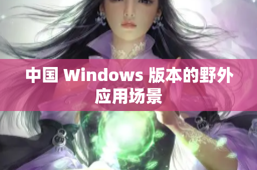 中国 Windows 版本的野外应用场景