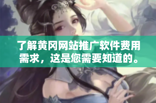 了解黄冈网站推广软件费用需求，这是您需要知道的。
