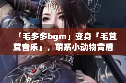 「毛多多bgm」变身「毛茸茸音乐」，萌系小动物背后的音乐世界揭秘！