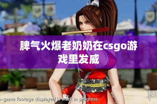 脾气火爆老奶奶在csgo游戏里发威