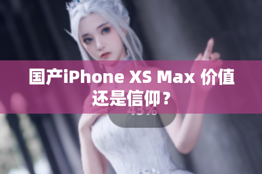 国产iPhone XS Max 价值还是信仰？