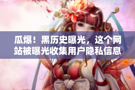 瓜爆！黑历史曝光，这个网站被曝光收集用户隐私信息