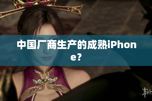 中国厂商生产的成熟iPhone？