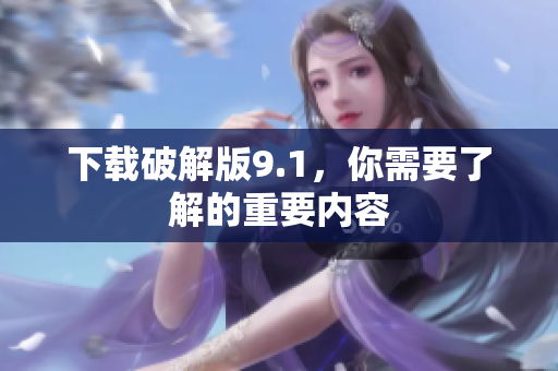 下载破解版9.1，你需要了解的重要内容