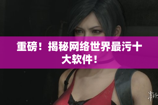 重磅！揭秘网络世界最污十大软件！