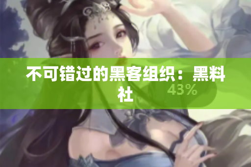 不可错过的黑客组织：黑料社