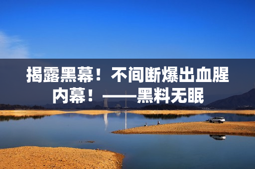 揭露黑幕！不间断爆出血腥内幕！——黑料无眠