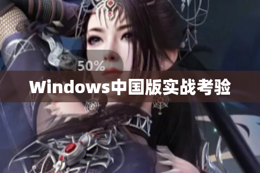 Windows中国版实战考验